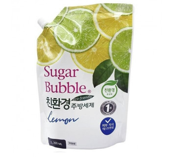 Sugar bubble средство для мытья посуды экологичное c ароматом лимона 1200мл
